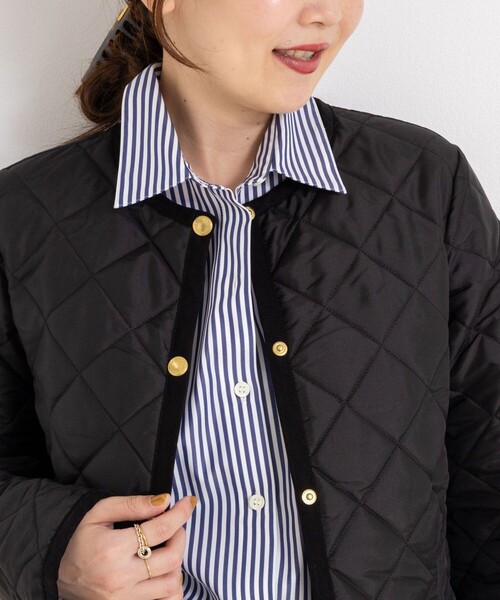 NOLLEY’S（ノーリーズ）の「【Traditional WeatherWear/トラディショナルウェザーウェア】ARKLEY MIDDLE（ブルゾン・レディース・アイボリー/ブラック・34/36）」の7枚目の写真