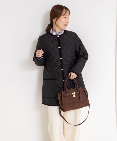 NOLLEY’S（ノーリーズ）の「【Traditional WeatherWear/トラディショナルウェザーウェア】ARKLEY MIDDLE（ブルゾン・レディース・アイボリー/ブラック・34/36）」の9枚目の写真
