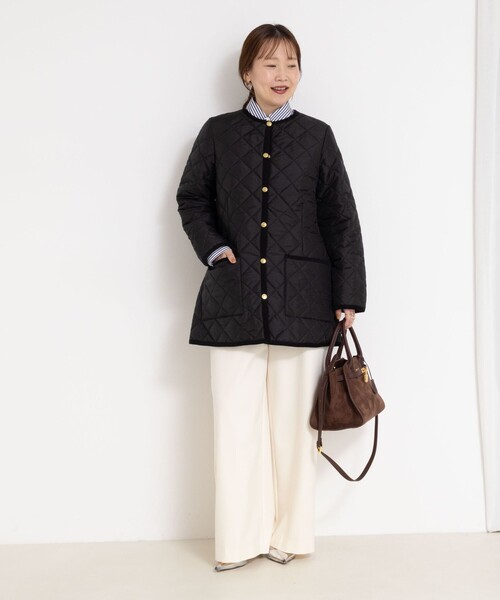 NOLLEY’S（ノーリーズ）の「【Traditional WeatherWear/トラディショナルウェザーウェア】ARKLEY MIDDLE（ブルゾン・レディース・アイボリー/ブラック・34/36）」の10枚目の写真