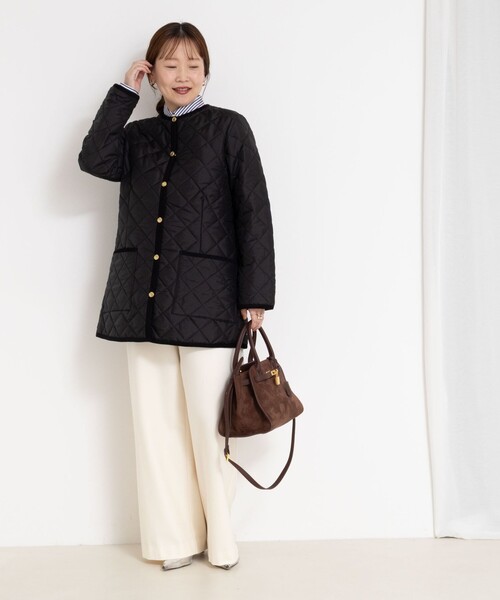 NOLLEY’S（ノーリーズ）の「【Traditional WeatherWear/トラディショナルウェザーウェア】ARKLEY MIDDLE（ブルゾン・レディース・アイボリー/ブラック・34/36）」の11枚目の写真