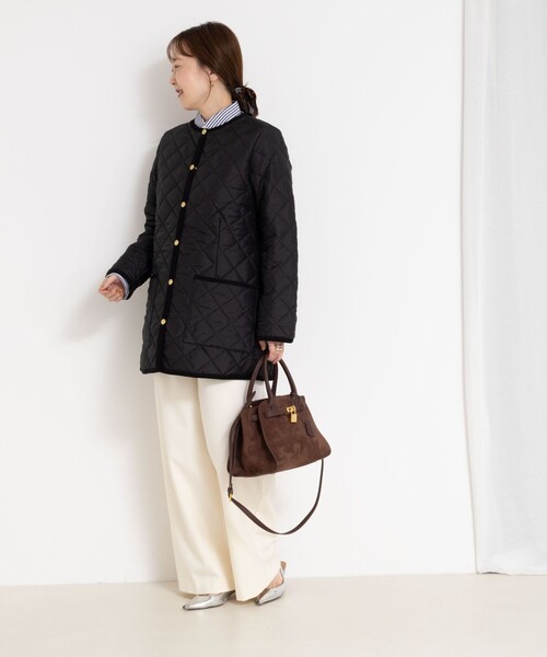 NOLLEY’S（ノーリーズ）の「【Traditional WeatherWear/トラディショナルウェザーウェア】ARKLEY MIDDLE（ブルゾン・レディース・アイボリー/ブラック・34/36）」の12枚目の写真