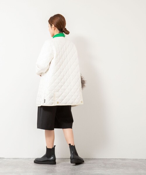 NOLLEY’S（ノーリーズ）の「【Traditional WeatherWear/トラディショナルウェザーウェア】ARKLEY MIDDLE（ブルゾン・レディース・アイボリー/ブラック・34/36）」の14枚目の写真