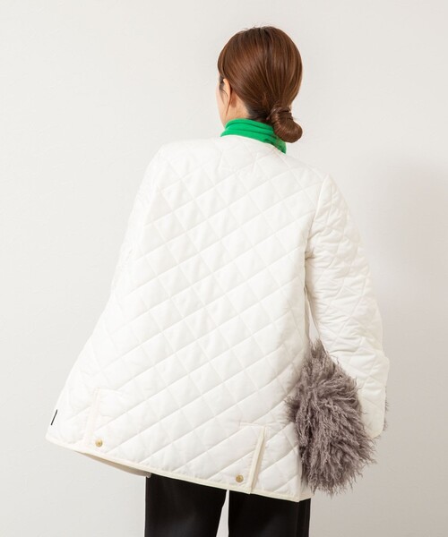 NOLLEY’S（ノーリーズ）の「【Traditional WeatherWear/トラディショナルウェザーウェア】ARKLEY MIDDLE（ブルゾン・レディース・アイボリー/ブラック・34/36）」の17枚目の写真