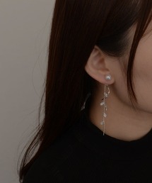 TONE SELECT GOODS | 【resonance】ゆらゆら パール×ストーン ピアス(ピアス(両耳用))