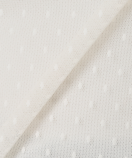 Spick & Span（スピックアンドスパン）の「《WEB限定 / 追加4》ドットチュールハイネックプルオーバー（Tシャツ/カットソー・レディース・ブラウン/ブラック/ホワイト系その他・FREE）」の10枚目の写真