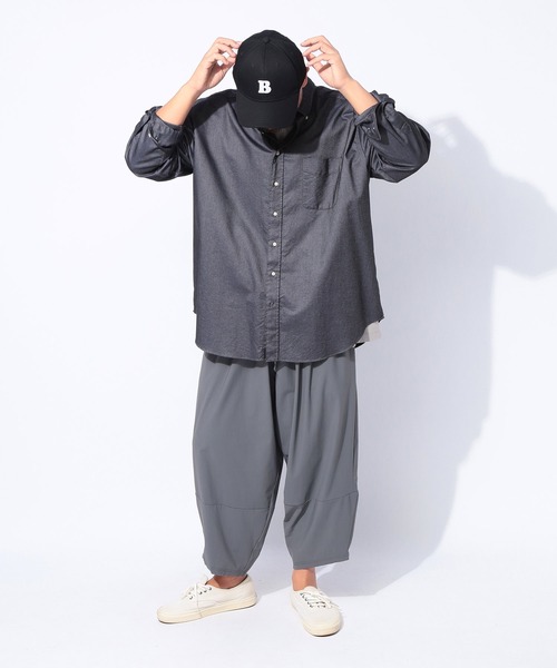 PIMLICO（ピムリコ）の「PIMLICO (ピムリコ) [WEB限定] DRY ストレッチ ピケ アラジンパンツ（その他パンツ・メンズ・ネイビー/ダークグレー/ブラック・X1(3L～4L)/X2(4L～5L)/X3(6L～7L)/X5(9L～10L)/X4(8L～9L)）」の7枚目の写真