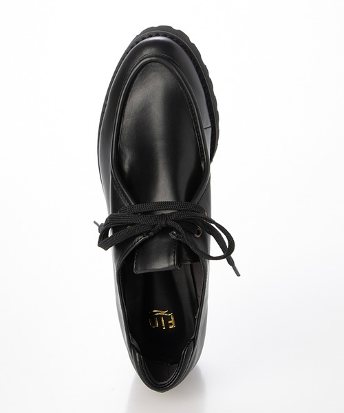 Fin（フィン）の「厚底チロリアンシューズ【低反発スポンジ入り】（ドレスシューズ・レディース・ブラック系その他/ブラック/ベージュ/ブラウン・25cm/24.5cm/24cm/23.5cm/23cm/22.5cm）」の7枚目の写真