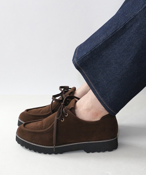 Fin（フィン）の「厚底チロリアンシューズ【低反発スポンジ入り】（ドレスシューズ・レディース・ブラック系その他/ブラック/ベージュ/ブラウン・25cm/24.5cm/24cm/23.5cm/23cm/22.5cm）」の13枚目の写真