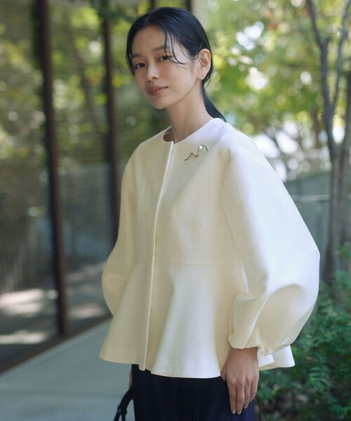 ノーカラージャケット グリーンレーベルリラクシング green label relaxing グリーンレーベルリラクシング レディース ノー