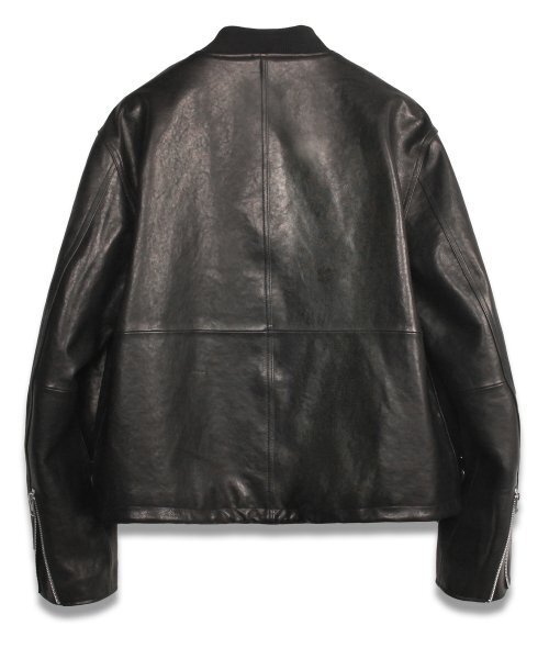 DOFFJASON(ドフジェーソン)の「プレミアムラムスキンベジタブルレーサージャケットBLACK(ライダースジャケット・メンズ・その他・X-LARGE/XX-LARGE/MEDIUM/LARGE)」の3枚目の写真