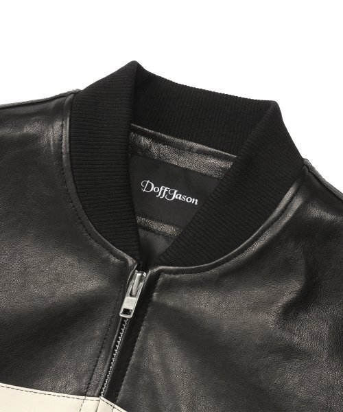 DOFFJASON(ドフジェーソン)の「プレミアムラムスキンベジタブルレーサージャケットBLACK(ライダースジャケット・メンズ・その他・X-LARGE/XX-LARGE/MEDIUM/LARGE)」の4枚目の写真