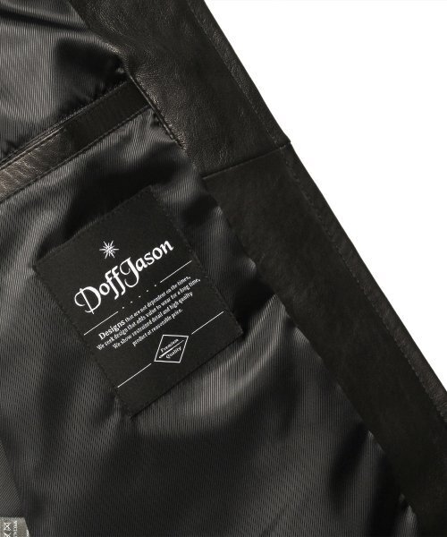 DOFFJASON(ドフジェーソン)の「プレミアムラムスキンベジタブルレーサージャケットBLACK(ライダースジャケット・メンズ・その他・X-LARGE/XX-LARGE/MEDIUM/LARGE)」の6枚目の写真