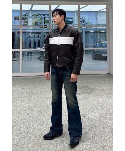 DOFFJASON(ドフジェーソン)の「プレミアムラムスキンベジタブルレーサージャケットBLACK(ライダースジャケット・メンズ・その他・X-LARGE/XX-LARGE/MEDIUM/LARGE)」の8枚目の写真