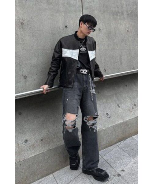 DOFFJASON(ドフジェーソン)の「プレミアムラムスキンベジタブルレーサージャケットBLACK(ライダースジャケット・メンズ・その他・X-LARGE/XX-LARGE/MEDIUM/LARGE)」の14枚目の写真