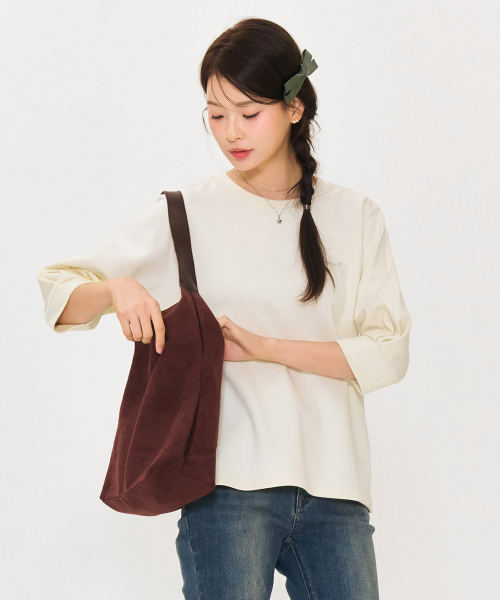 CHASECULT(チェイスカルト)の「レディースボリューム7部袖Tシャツ-アイボリー(Tシャツ/カットソー・レディース・オートミール・90/85)」の4枚目の写真
