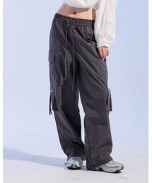 ラッスルジッパーカーゴパンツ(チャコール)