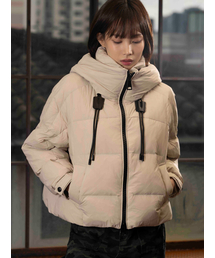 THE GREEN LAB（ザグリーンラボ）の「String Detail Hooded Padding [Light Beige]（ダウンジャケット/コート）」