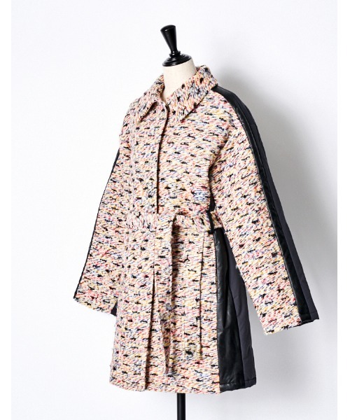 RUMCHE(ラムシェ)の「Mix Tweed Coat / ミックスツイードコート(その他アウター・レディース・ピンク系その他・FREE)」の7枚目の写真