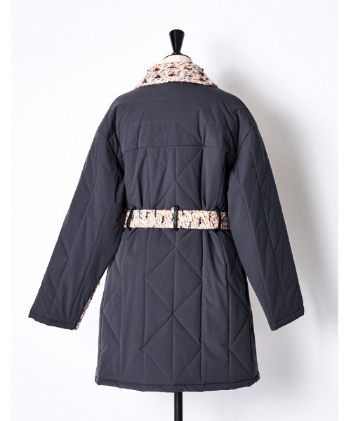 RUMCHE(ラムシェ)の「Mix Tweed Coat / ミックスツイードコート(その他アウター・レディース・ピンク系その他・FREE)」の6枚目の写真