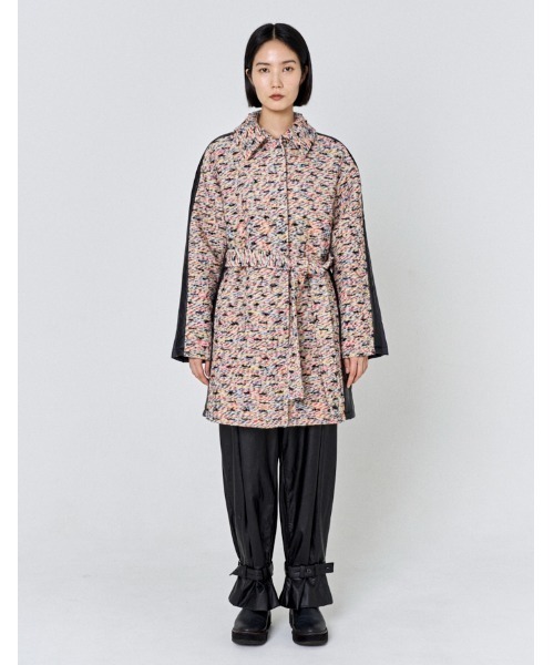 RUMCHE(ラムシェ)の「Mix Tweed Coat / ミックスツイードコート(その他アウター・レディース・ピンク系その他・FREE)」の11枚目の写真