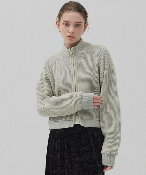 残り僅か＊ダブルリブリバードライバーズニット【リバーシブル/2WAY