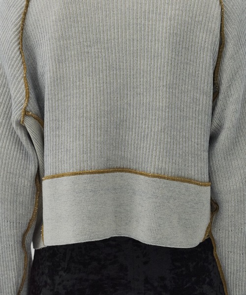 PUBLIC TOKYO（パブリックトウキョウ）の「＊完売間近＊ダブルリブリバードライバーズニット【リバーシブル/2WAY】（ニット/セーター・レディース・ベージュ/ネイビー/ピンク・FREE）」の5枚目の写真