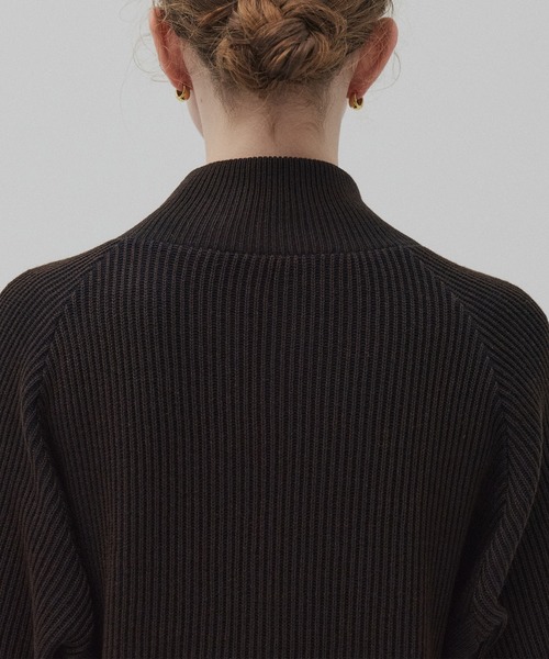 PUBLIC TOKYO（パブリックトウキョウ）の「＊完売間近＊ダブルリブリバードライバーズニット【リバーシブル/2WAY】（ニット/セーター・レディース・ベージュ/ネイビー/ピンク・FREE）」の22枚目の写真