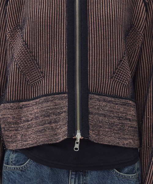 PUBLIC TOKYO（パブリックトウキョウ）の「＊完売間近＊ダブルリブリバードライバーズニット【リバーシブル/2WAY】（ニット/セーター・レディース・ベージュ/ネイビー/ピンク・FREE）」の17枚目の写真