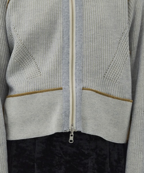 PUBLIC TOKYO（パブリックトウキョウ）の「＊完売間近＊ダブルリブリバードライバーズニット【リバーシブル/2WAY】（ニット/セーター・レディース・ベージュ/ネイビー/ピンク・FREE）」の4枚目の写真