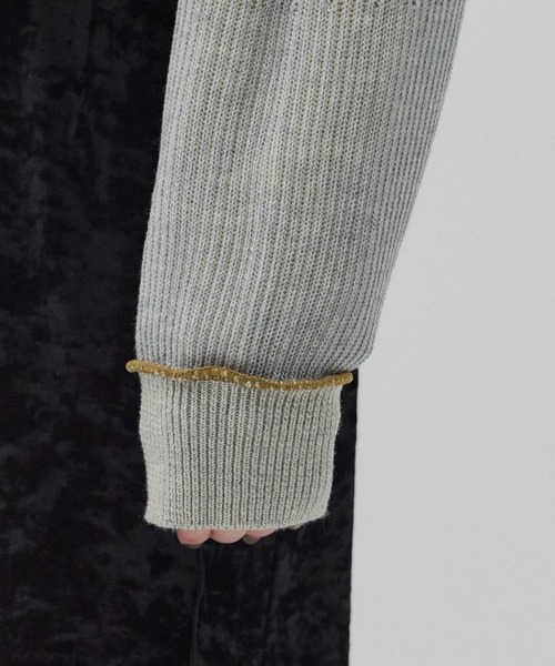 PUBLIC TOKYO（パブリックトウキョウ）の「＊完売間近＊ダブルリブリバードライバーズニット【リバーシブル/2WAY】（ニット/セーター・レディース・ベージュ/ネイビー/ピンク・FREE）」の8枚目の写真