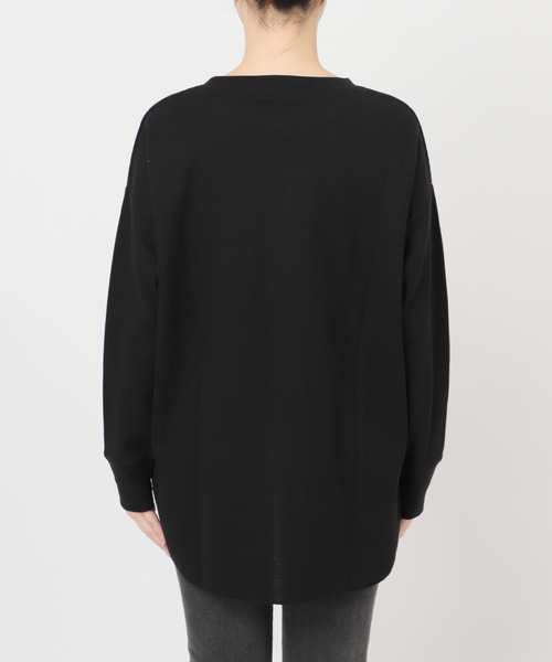 JOURNAL STANDARD relume(ジャーナルスタンダード レリューム)の「《追加》TCワッフルオーバーサイズロングスリーブTシャツ(Tシャツ/カットソー・レディース・ストーン/チョコ/ブラック/ホワイト・FREE)」の14枚目の写真