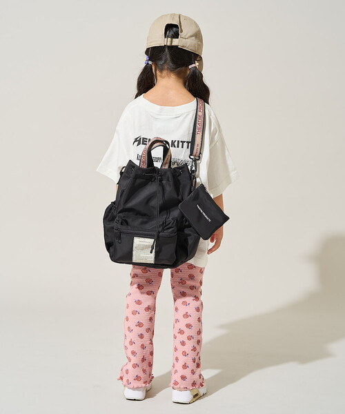 FREAK'S STORE（フリークスストア）の「THEATRE PRODUCTS × FREAK'S STORE/シアタープロダクツ 別注 撥水マルチ ペアレンツ ジャガードテープ リュックショルダー/親子で使えるバッグ/ ペアレンツバッグ（マザーズバッグ・レディース・ブラック/ピンク・ONE SIZE）」の7枚目の写真