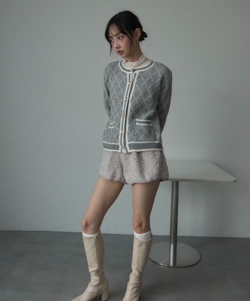 Nadana(ナダナ)の「もこもこショートパンツ(その他パンツ・レディース・オフホワイト/グレー・FREE)」の12枚目の写真