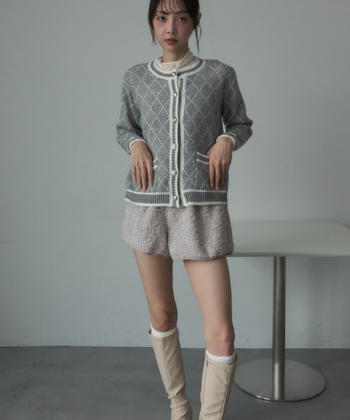 Nadana(ナダナ)の「もこもこショートパンツ(その他パンツ・レディース・オフホワイト/グレー・FREE)」の15枚目の写真