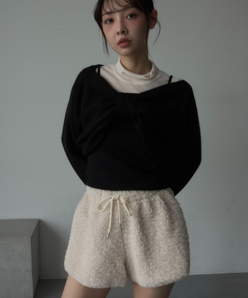 Nadana(ナダナ)の「もこもこショートパンツ(その他パンツ・レディース・オフホワイト/グレー・FREE)」の21枚目の写真