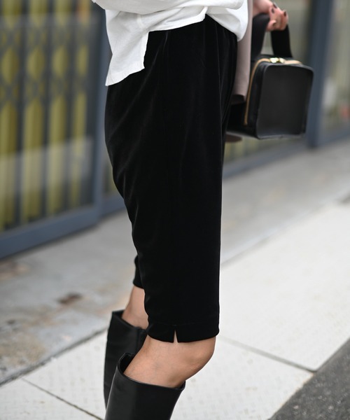 Marient（マリエント）の「ベロアバイカーPT（その他パンツ・レディース・ブラック・S/M）」の2枚目の写真