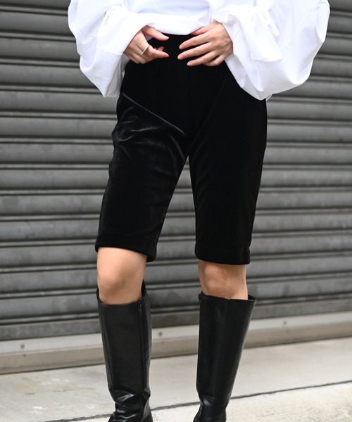 Marient（マリエント）の「ベロアバイカーPT（その他パンツ・レディース・ブラック・S/M）」の5枚目の写真