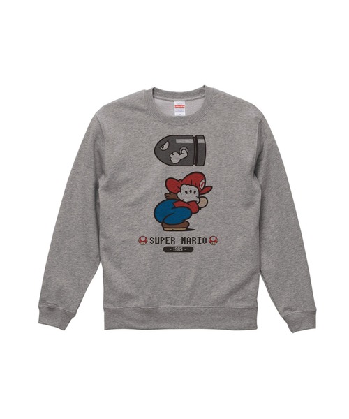 Rendez-Vous(ランデヴー)の「【 SUPER MARIO 】 スーパーマリオ クルーネックスウェット マリオ 25W11(スウェット・レディース・ホワイト/ダークグレー/ブルー・MEDIUM/LARGE/X-LARGE)」の3枚目の写真