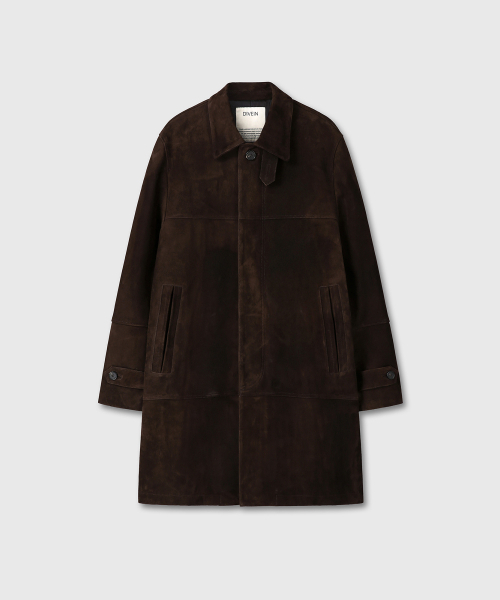 DIVEIN(ダイブイン)の「INDIA GOAT SUEDE CAR COAT (BROWN)(トレンチコート・メンズ・その他・1/2)」の3枚目の写真