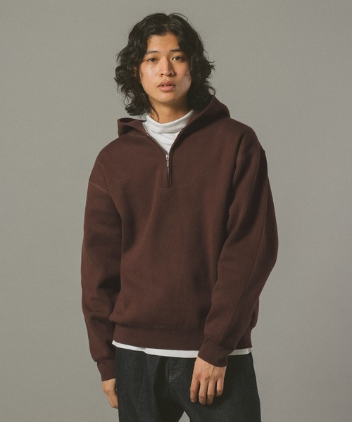 RAGEBLUE（レイジブルー）の「ダブルフェイス/ハーフジップニット