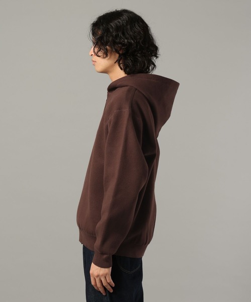 RAGEBLUE（レイジブルー）の「ダブルフェイス/ハーフジップニットパーカー（ニット/セーター・メンズ・グレー系その他/ダークブラウン・LARGE/MEDIUM）」の17枚目の写真