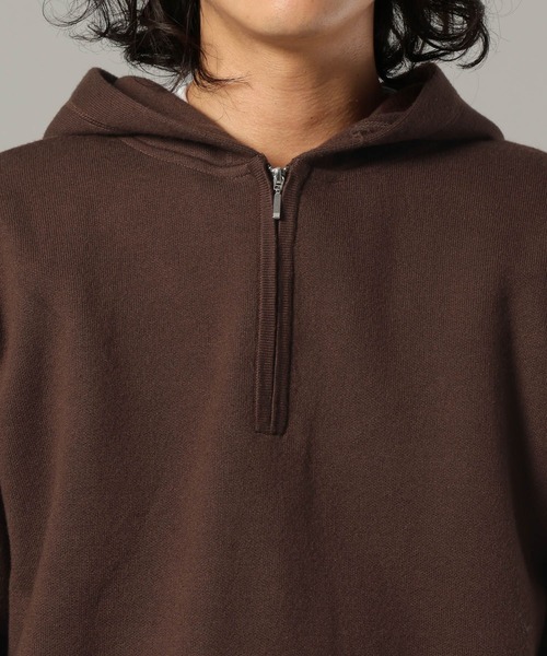 RAGEBLUE（レイジブルー）の「ダブルフェイス/ハーフジップニットパーカー（ニット/セーター・メンズ・グレー系その他/ダークブラウン・LARGE/MEDIUM）」の20枚目の写真