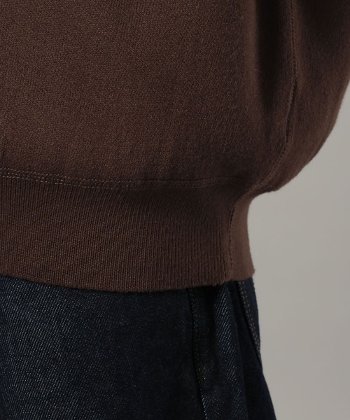 RAGEBLUE（レイジブルー）の「ダブルフェイス/ハーフジップニットパーカー（ニット/セーター・メンズ・グレー系その他/ダークブラウン・LARGE/MEDIUM）」の22枚目の写真