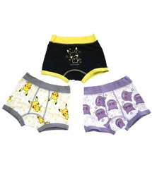 monpoke（モンポケ）の「monpoke モンポケ 3枚組ボクサーパンツ 総柄×ワンポイント（ボクサーパンツ）」