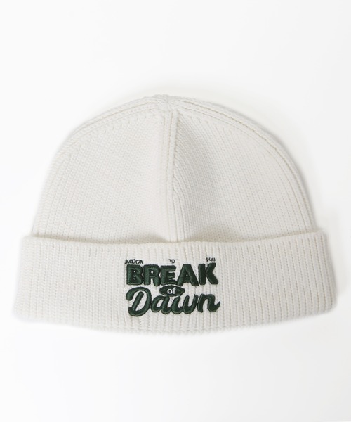 14+（イチヨンプラス）の「BREAKofDawn刺繍ワッチ（ニットキャップ/ビーニー・レディース・ホワイト/グリーン/グレー/ブルー/ブラック・FREE）」の2枚目の写真