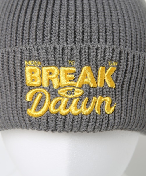 14+（イチヨンプラス）の「BREAKofDawn刺繍ワッチ（ニットキャップ/ビーニー・レディース・ホワイト/グリーン/グレー/ブルー/ブラック・FREE）」の9枚目の写真