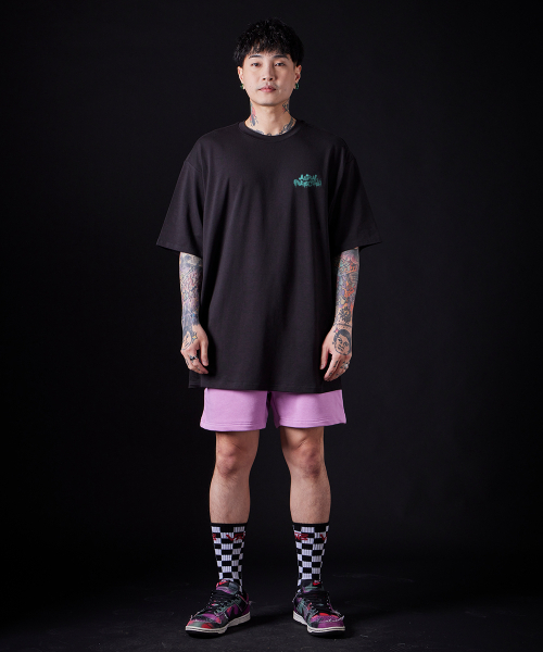 ASTRAL PROJECTION(アストラルプロジェクション)の「ブラシグラフィティレタリングロゴスーピマコットンラウンドネック半袖Tシャツ_ブラック(Tシャツ/カットソー・メンズ・その他・X-LARGE/MEDIUM/LARGE)」の5枚目の写真
