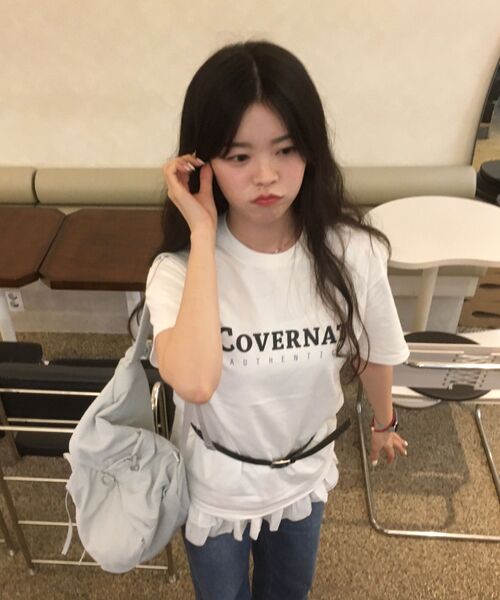 COVERNAT(カバーナット)の「センターアセンティックTシャツホワイト(Tシャツ/カットソー・レディース・その他・X-SMALL/SMALL/MEDIUM/LARGE/X-LARGE/XX-LARGE)」の6枚目の写真