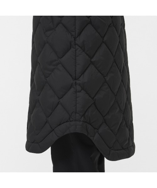 NANGA(ナンガ)の「ナンガ RIB COLLAR QUILTED DOWN COAT W(ダウンジャケット/コート・レディース・ベージュ/ブラック・M/L)」の9枚目の写真