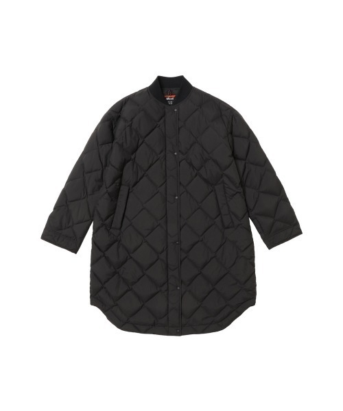 NANGA(ナンガ)の「ナンガ RIB COLLAR QUILTED DOWN COAT W(ダウンジャケット/コート・レディース・ベージュ/ブラック・M/L)」の11枚目の写真